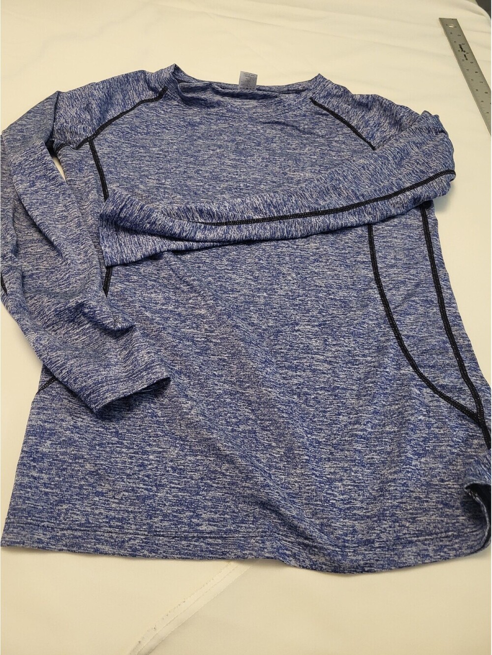 Blue Long Sleeve Athletic Shirt Size S